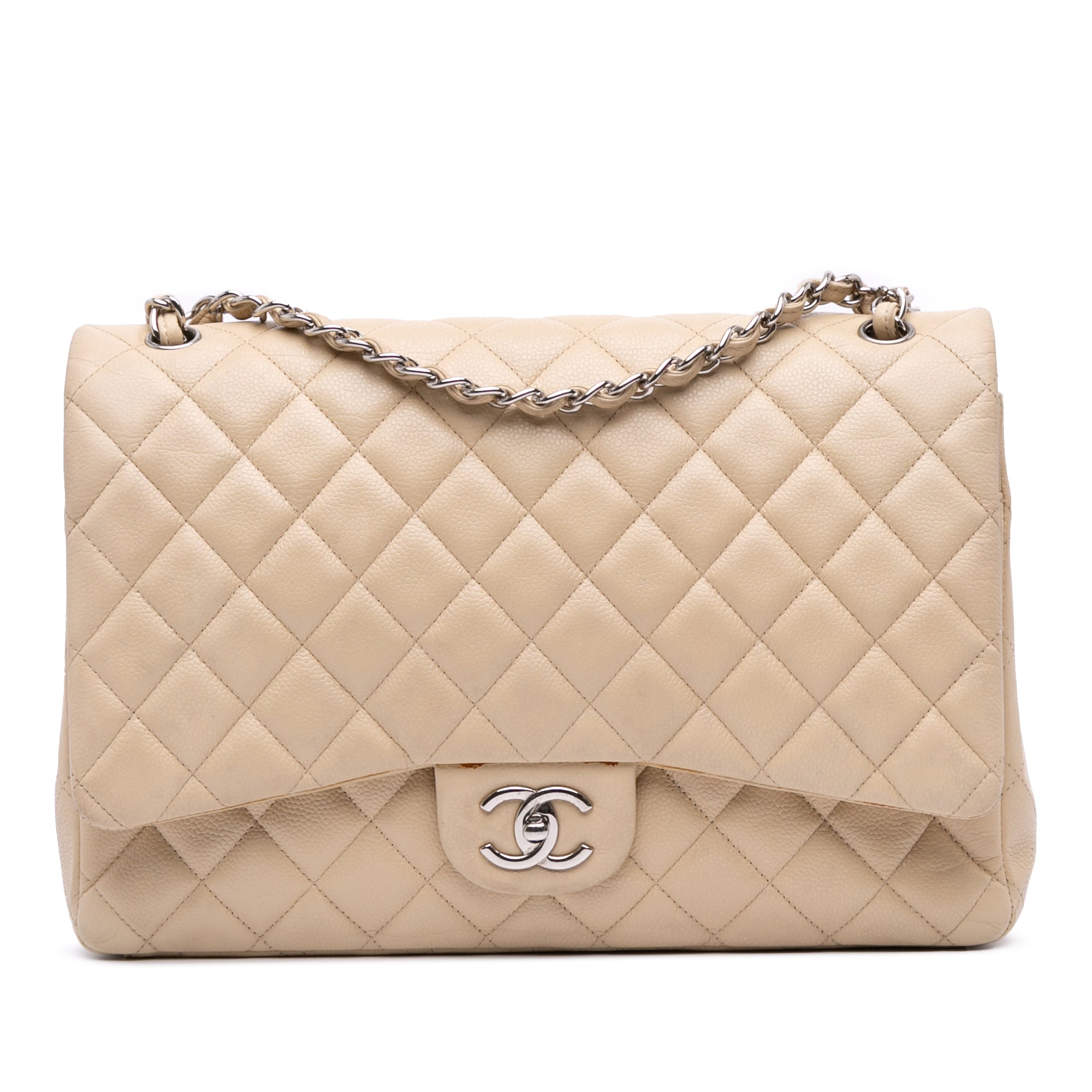 Maxi Classic Caviar Double Flap