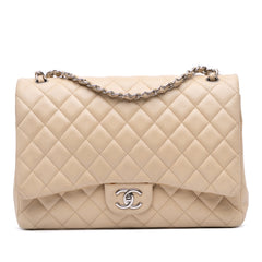 Maxi Classic Caviar Double Flap