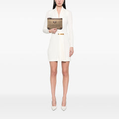 Vintage Check Canvas Clutch