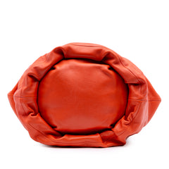 Small Gathered Lambskin Bounce Bag