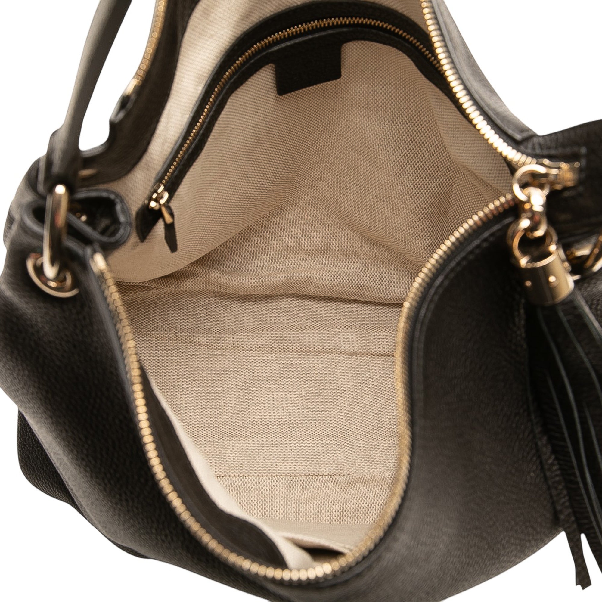 Large Pebbled Calfskin Soho Convertible Hobo