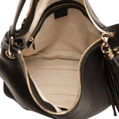 Large Pebbled Calfskin Soho Convertible Hobo