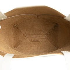 Mini Bicolor Calfskin Puzzle Fold Tote