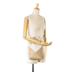Mini Bicolor Calfskin Puzzle Fold Tote