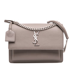 Medium Leather Monogram Sunset Crossbody