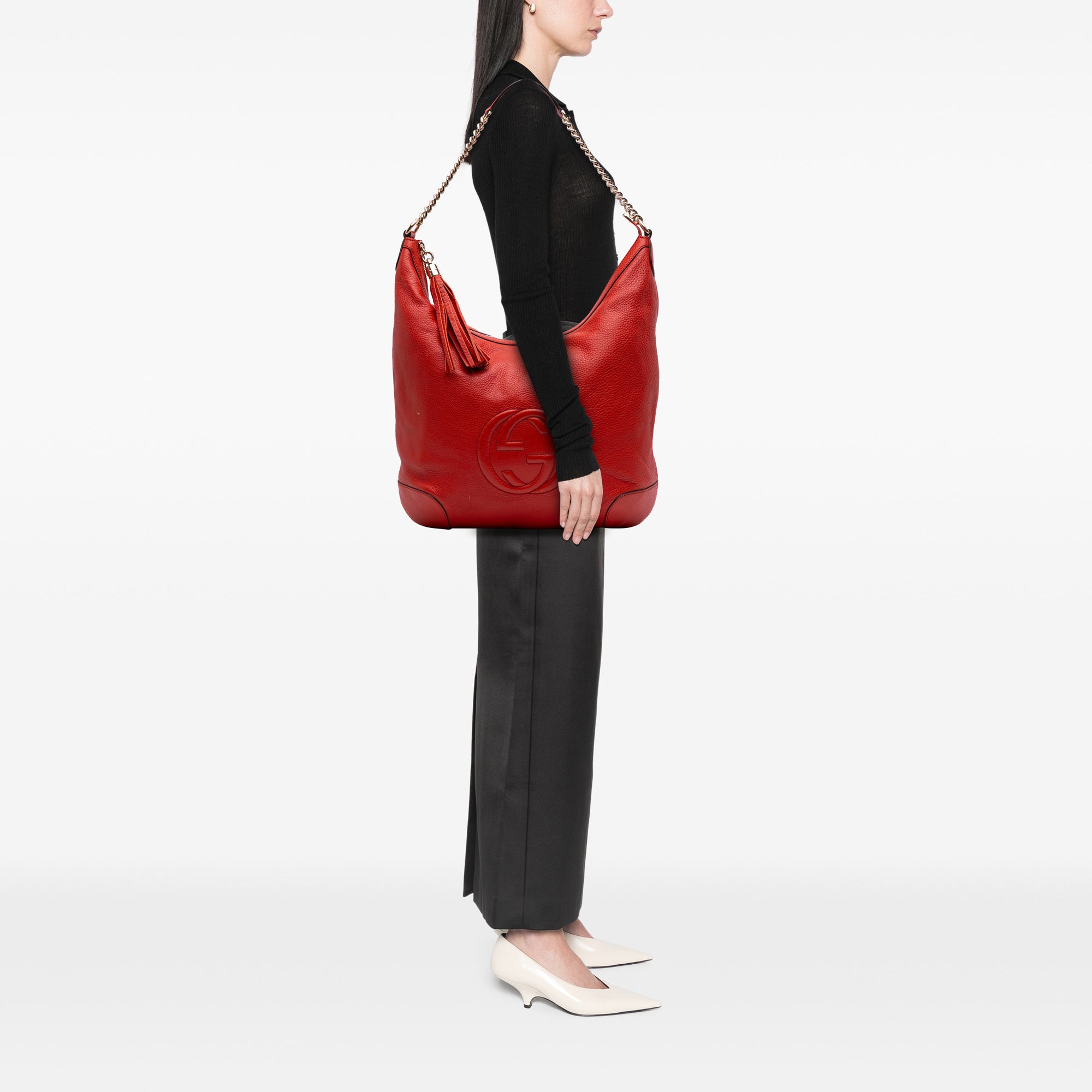 Medium Leather Soho Shoulder Bag