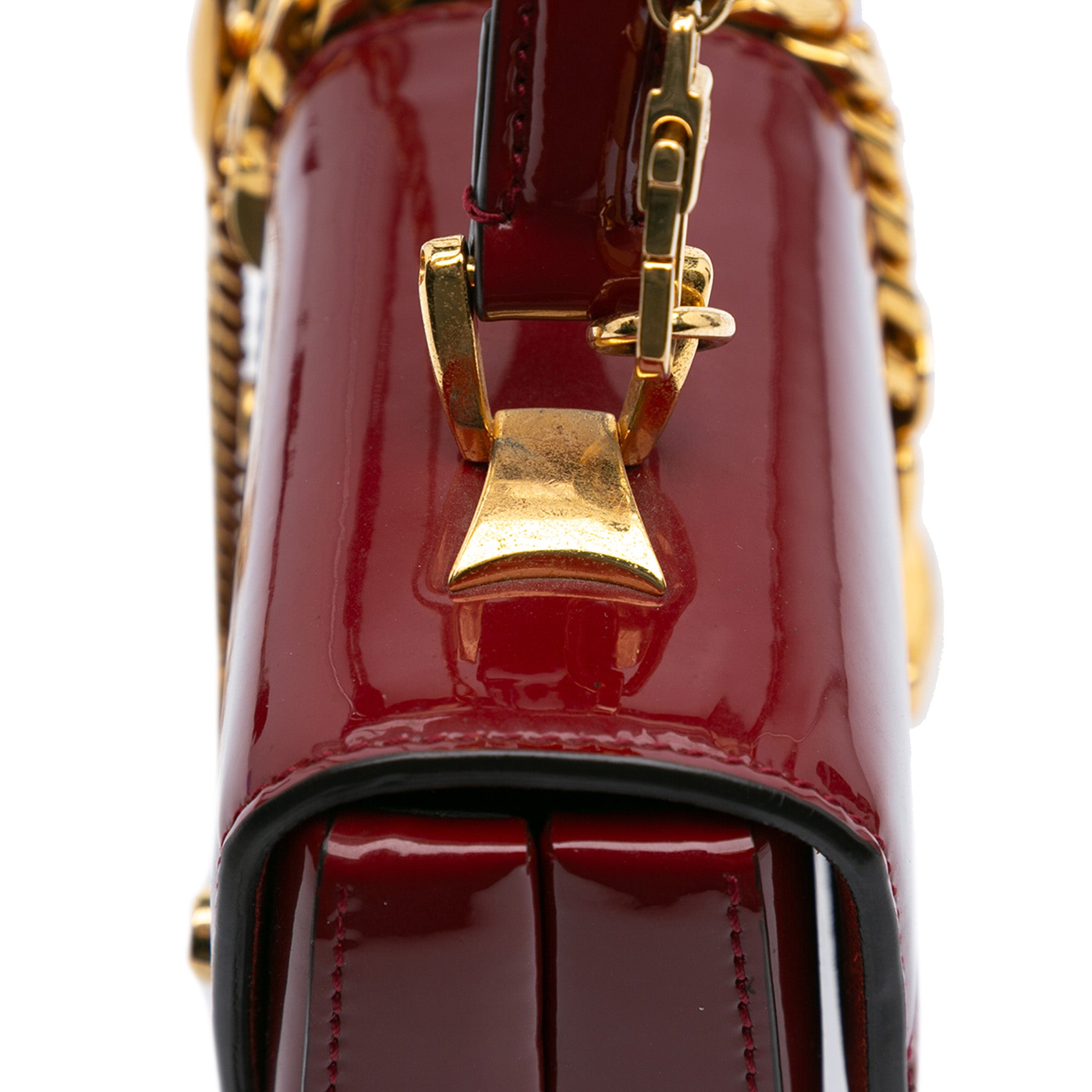 Mini Patent Sylvie 1969 Top Handle Bag