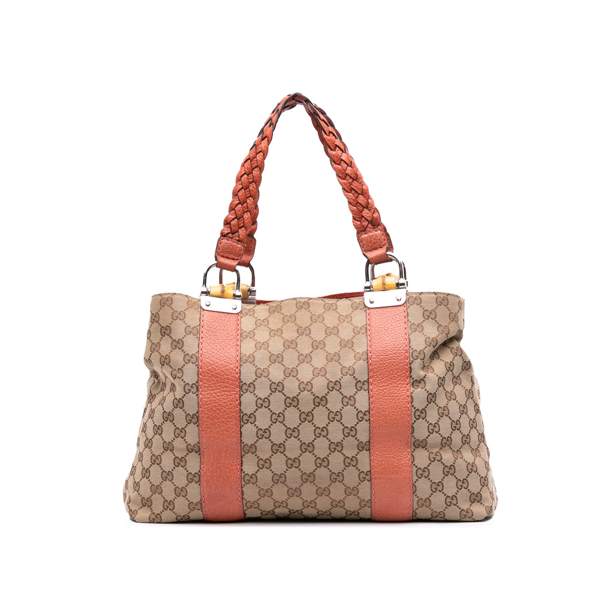 Medium GG Canvas Bamboo Libeccio Tote