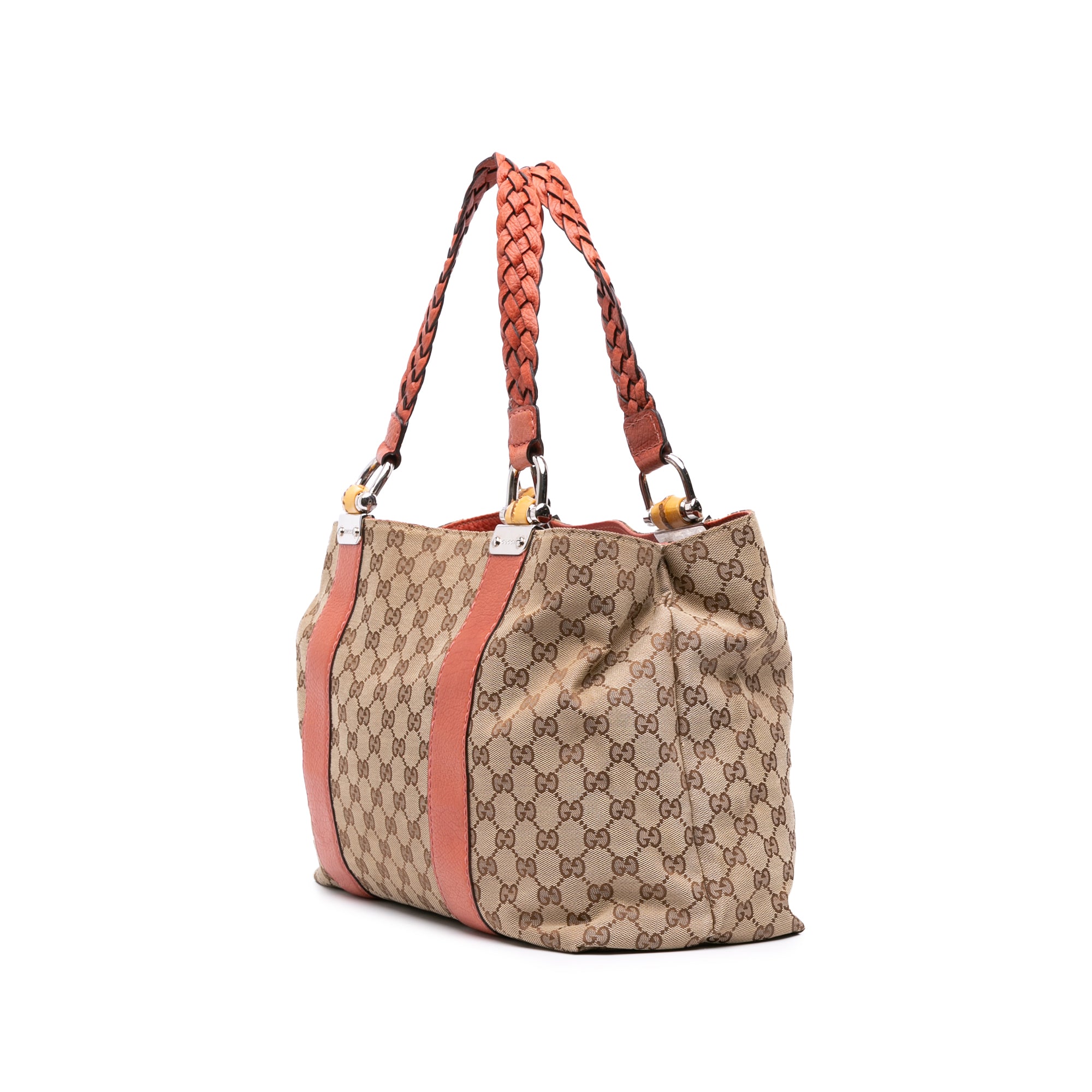 Medium GG Canvas Bamboo Libeccio Tote