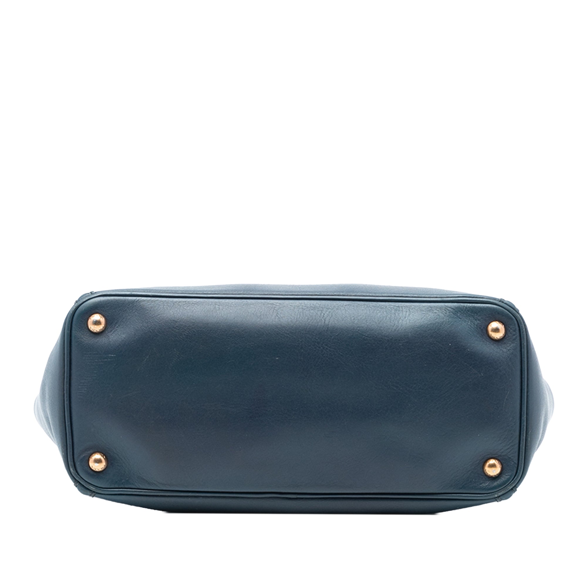 Large Visone City Calf Double Handle Shopping Tote