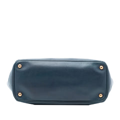 Large Visone City Calf Double Handle Shopping Tote