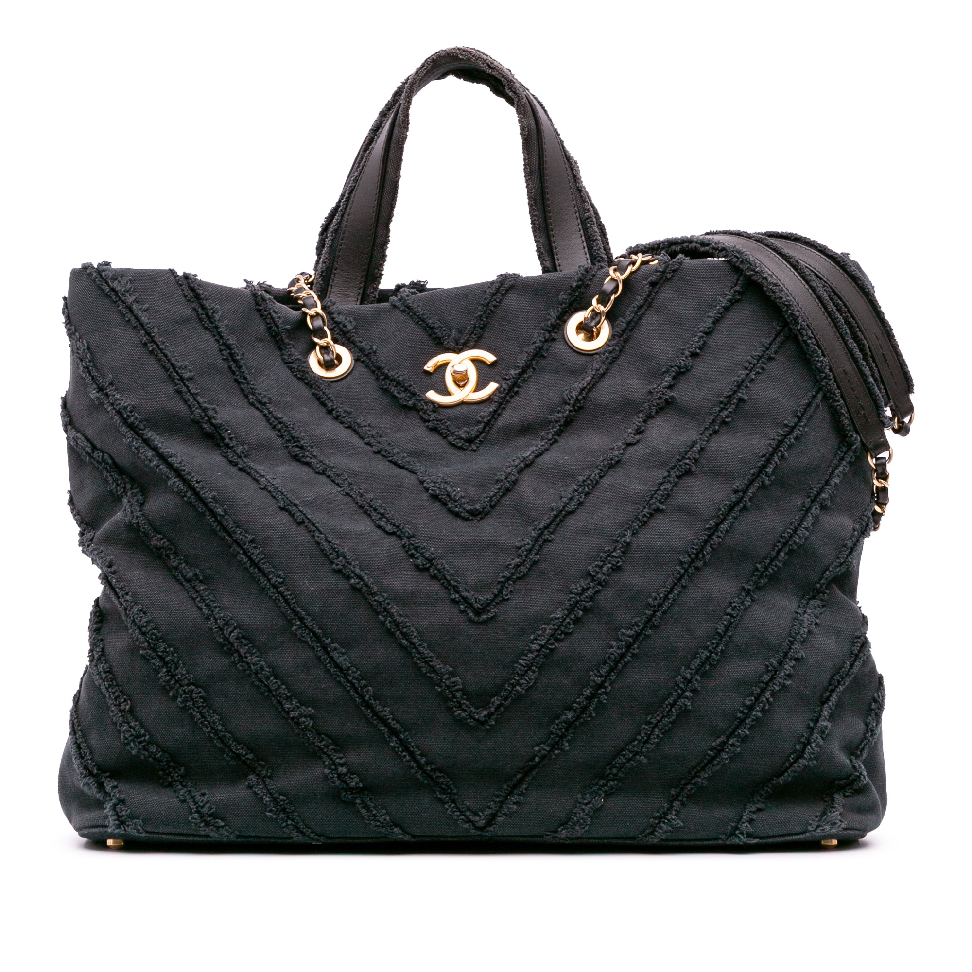 Chevron Canvas Cuba Patchwork Shopper Tote