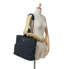 Chevron Canvas Cuba Patchwork Shopper Tote