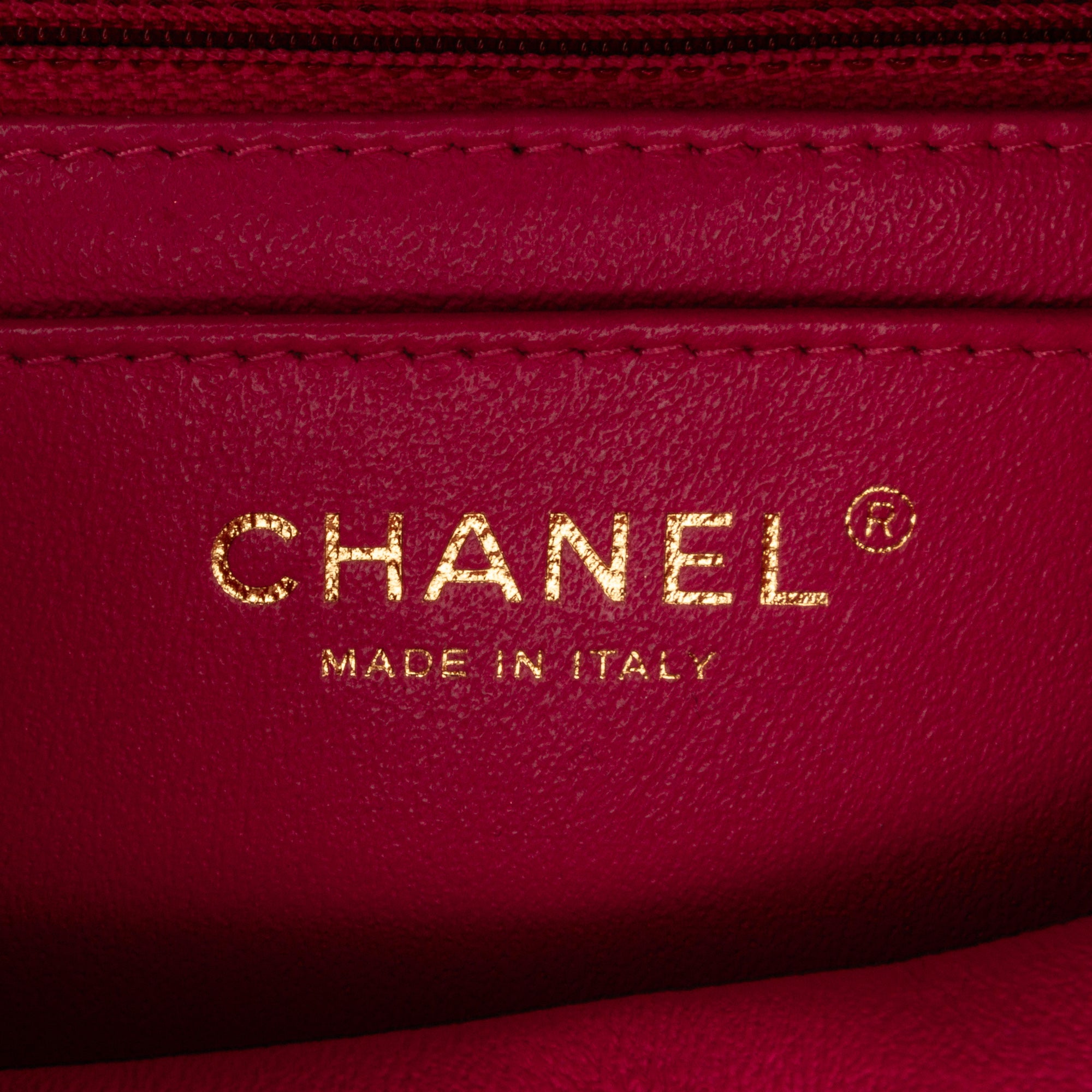 Mini Square Classic Chevron Lambskin Single Flap