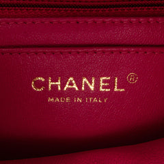 Mini Square Classic Chevron Lambskin Single Flap