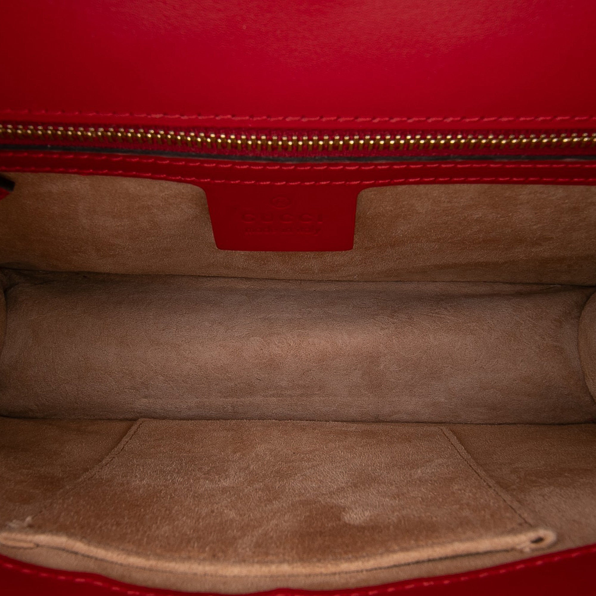 Small Leather Sylvie Web Satchel