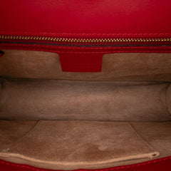 Small Leather Sylvie Web Satchel