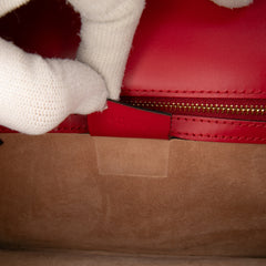 Small Leather Sylvie Web Satchel