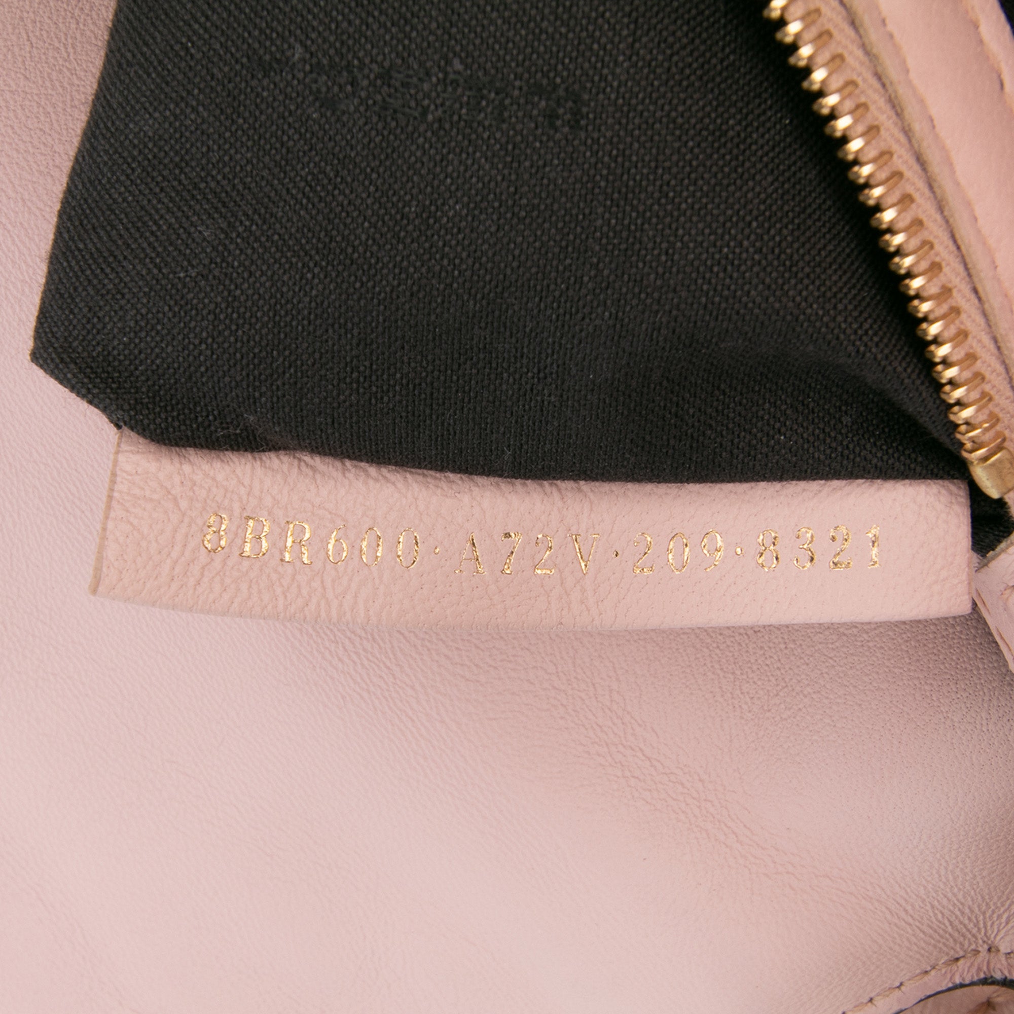 Zucca Embossed Leather Baguette Satchel