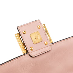 Zucca Embossed Leather Baguette Satchel