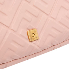 Zucca Embossed Leather Baguette Satchel