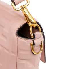 Zucca Embossed Leather Baguette Satchel