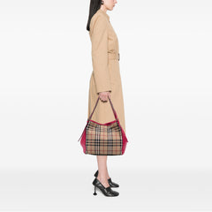 Small Haymarket Check Canvas and Leather Canterbury Tote