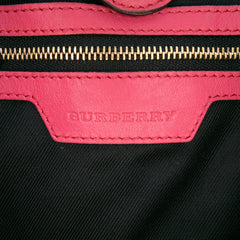 Small Haymarket Check Canvas and Leather Canterbury Tote