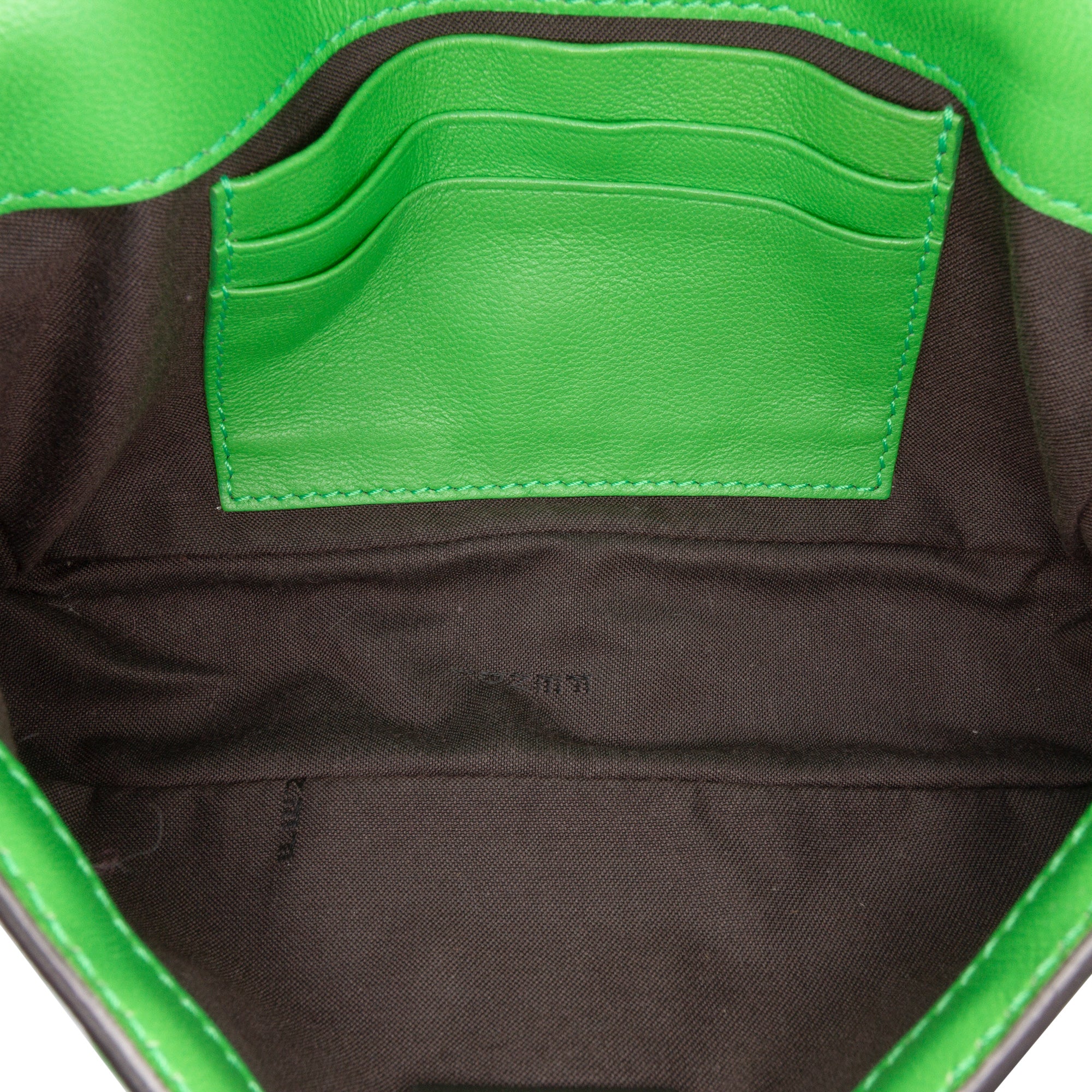 Mini Zucca Embossed Leather Baguette Satchel