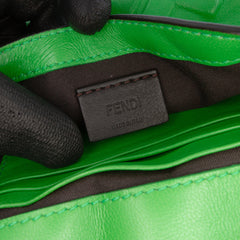 Mini Zucca Embossed Leather Baguette Satchel