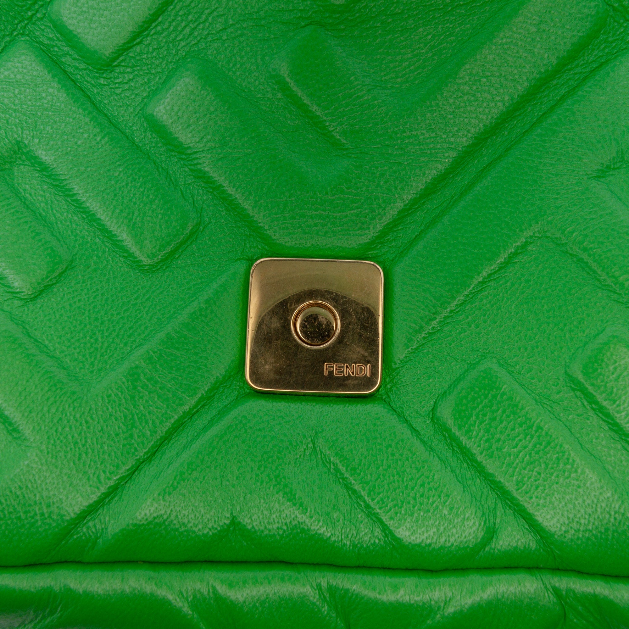 Mini Zucca Embossed Leather Baguette Satchel