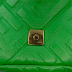 Mini Zucca Embossed Leather Baguette Satchel