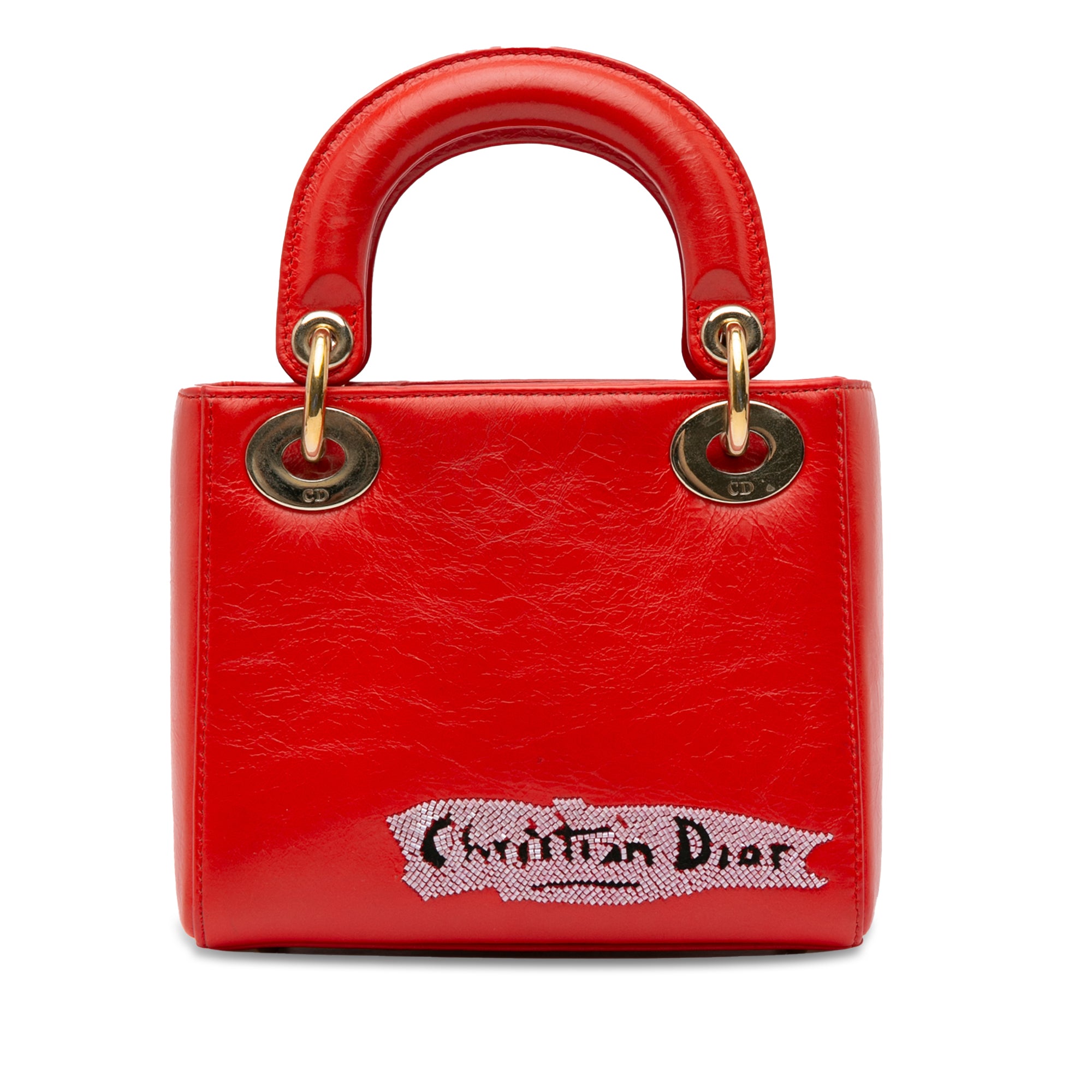 Mini Calfskin Sequin Embellished Lady Dior