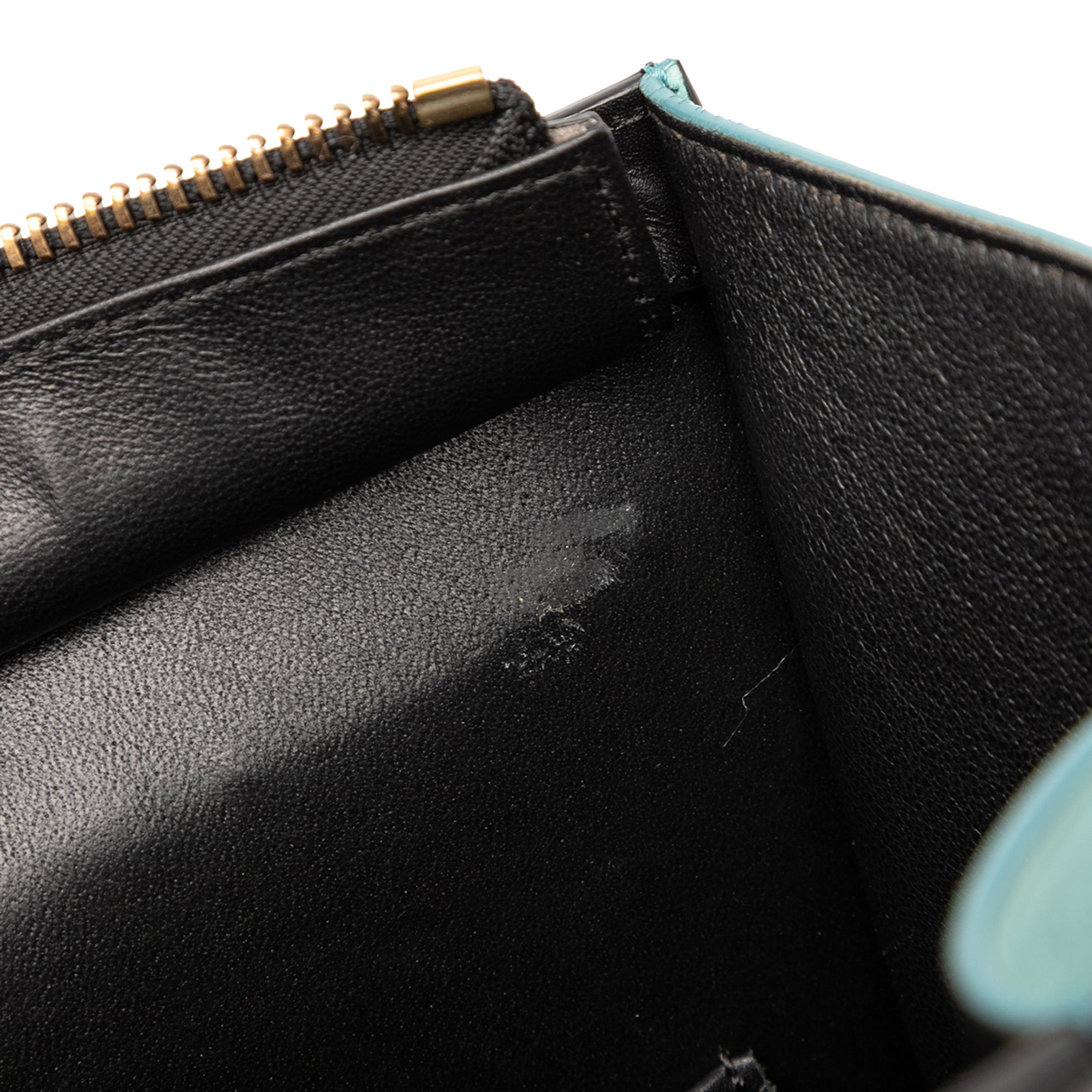 Micro Tricolor Leather Luggage Tote