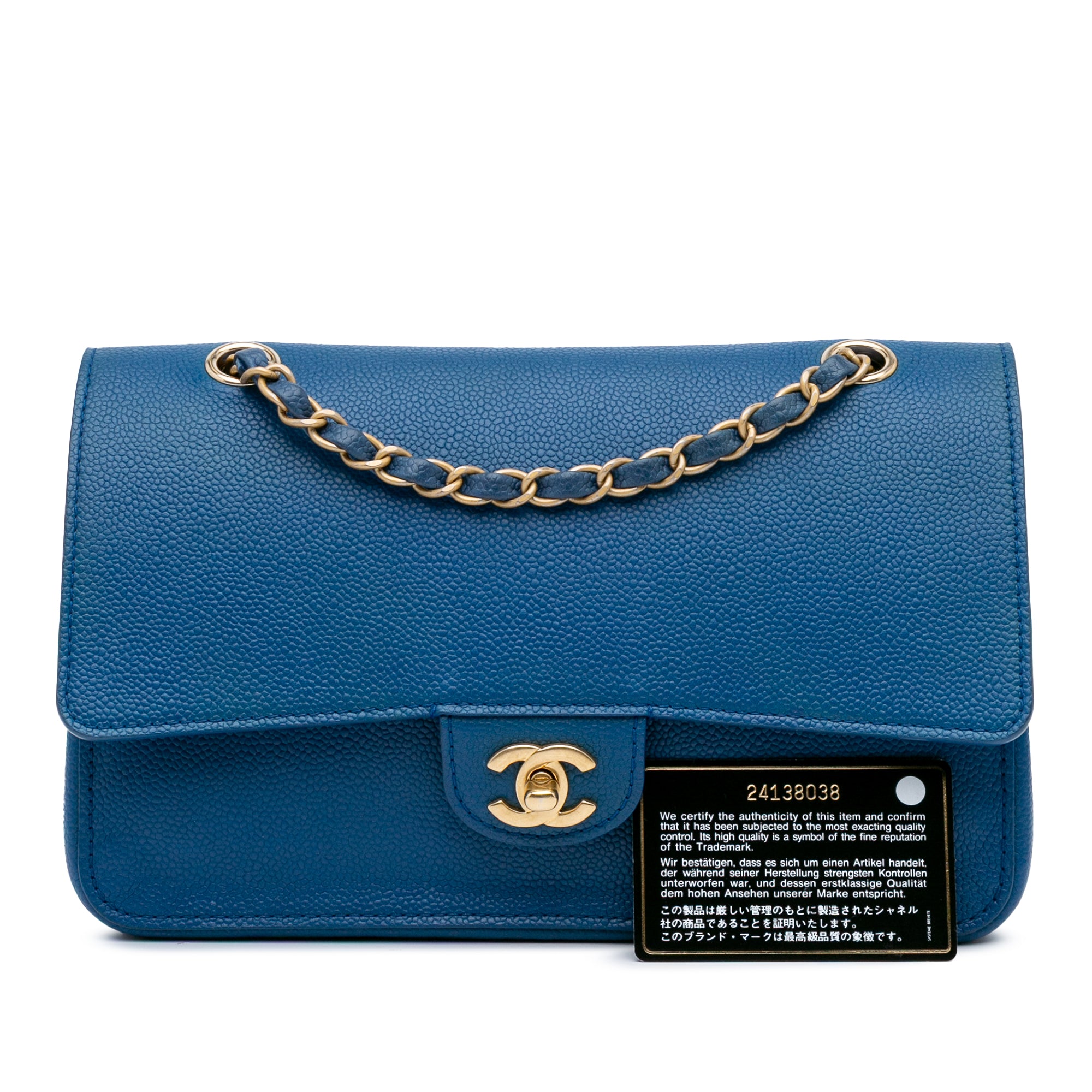 Medium Classic Caviar Pure Double Flap