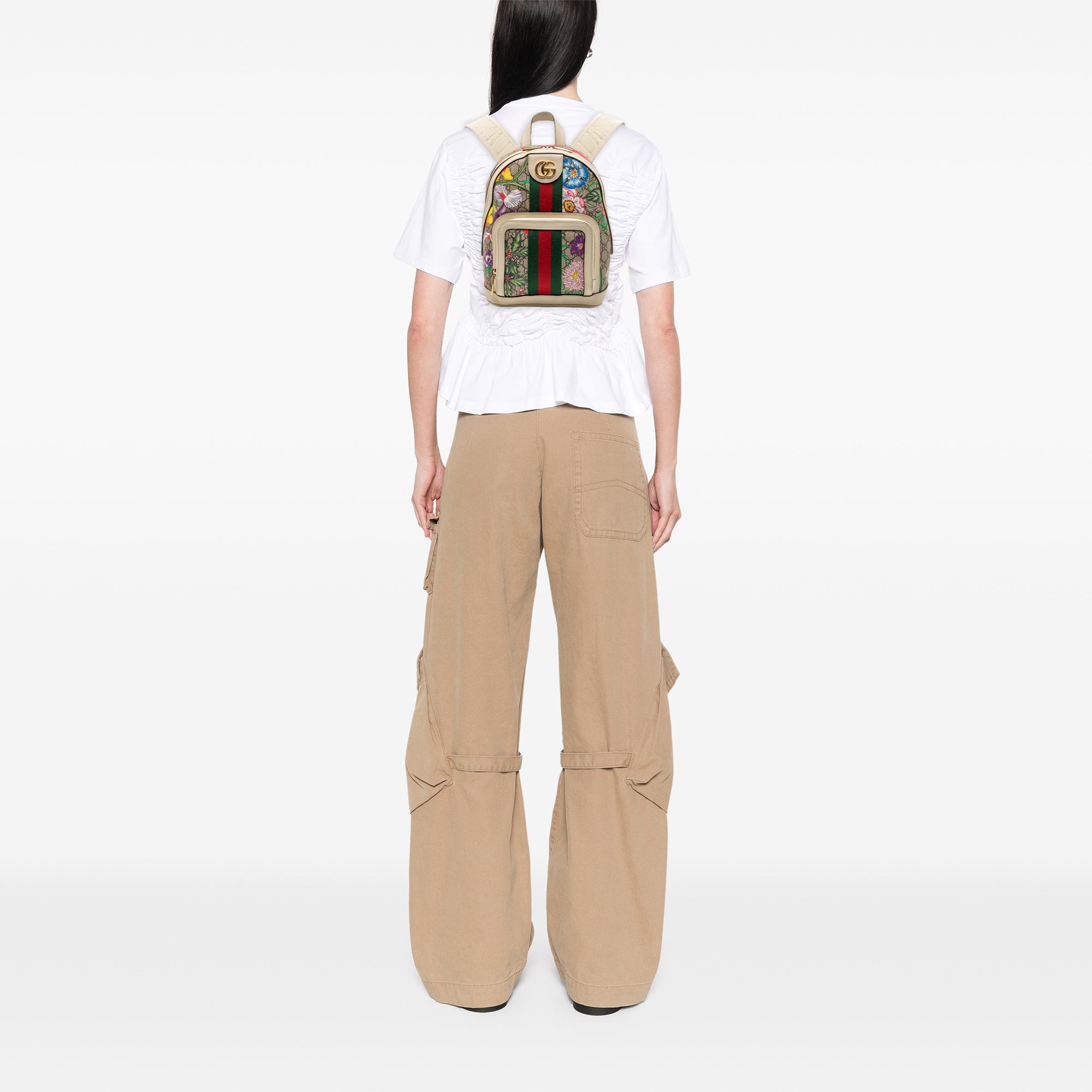 Small GG Supreme Flora Ophidia Backpack