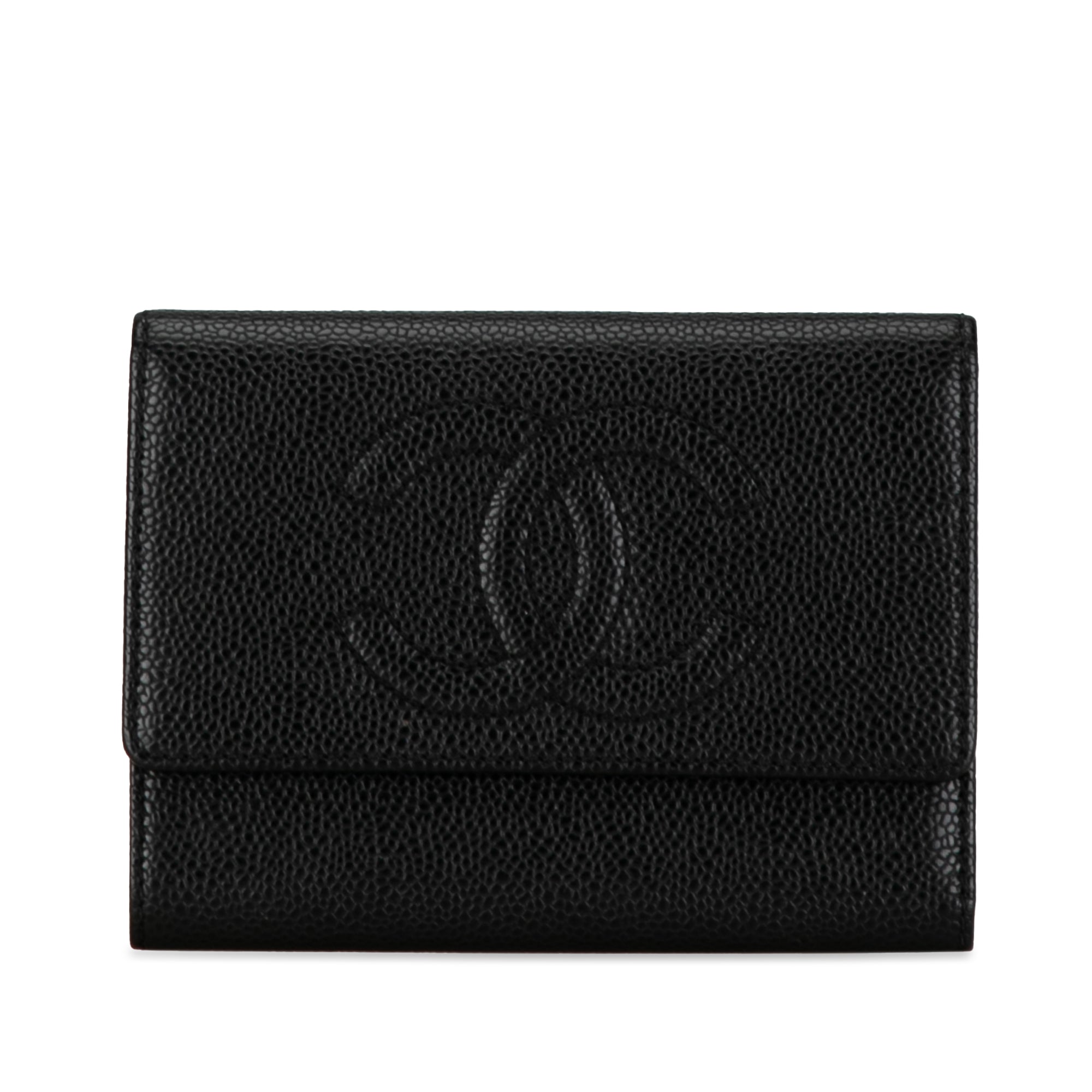 CC Caviar Bifold Wallet_0