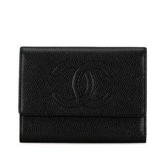 CC Caviar Bifold Wallet_0