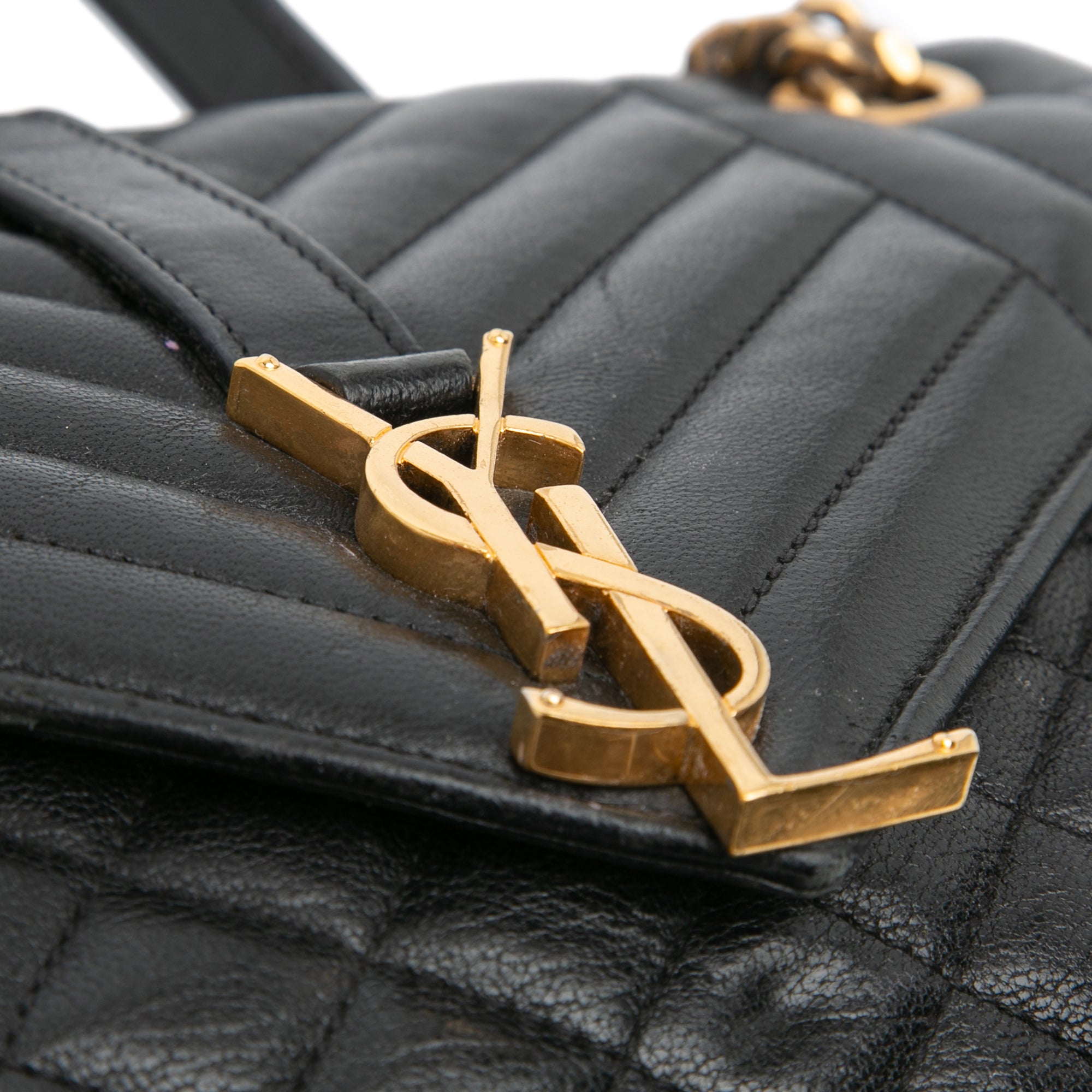 Medium Sheepskin Triquilt Monogram College Bag