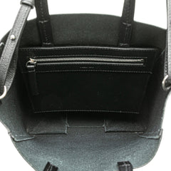 Small Grained Calfskin Vertical Cabas Satchel