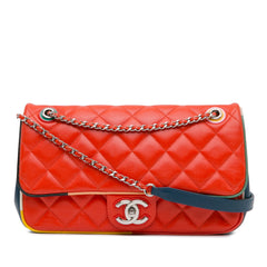 Medium Quilted Lambskin Paris-Cuba Color Flap_0