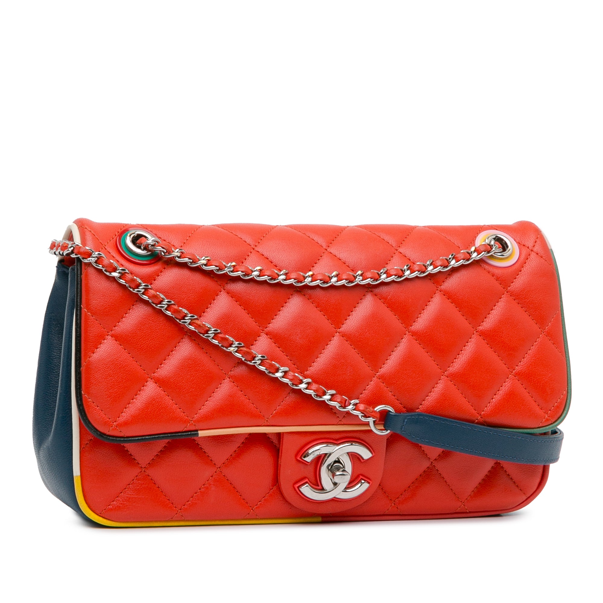 Medium Quilted Lambskin Paris-Cuba Color Flap_1