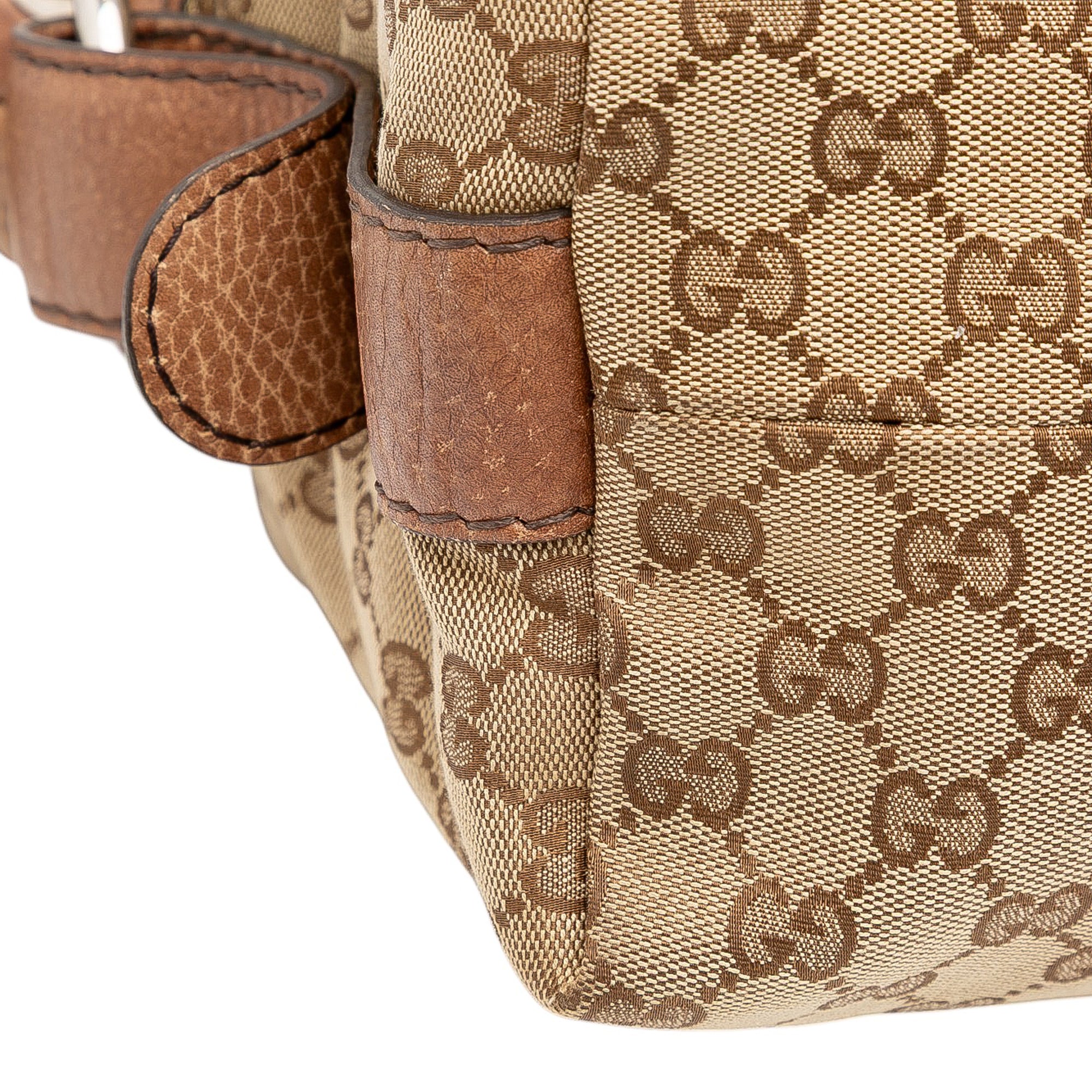 Medium GG Canvas Bamboo Bar Tote