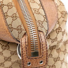 Medium GG Canvas Bamboo Bar Tote