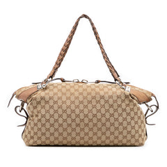Medium GG Canvas Bamboo Bar Tote