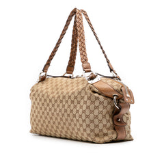 Medium GG Canvas Bamboo Bar Tote