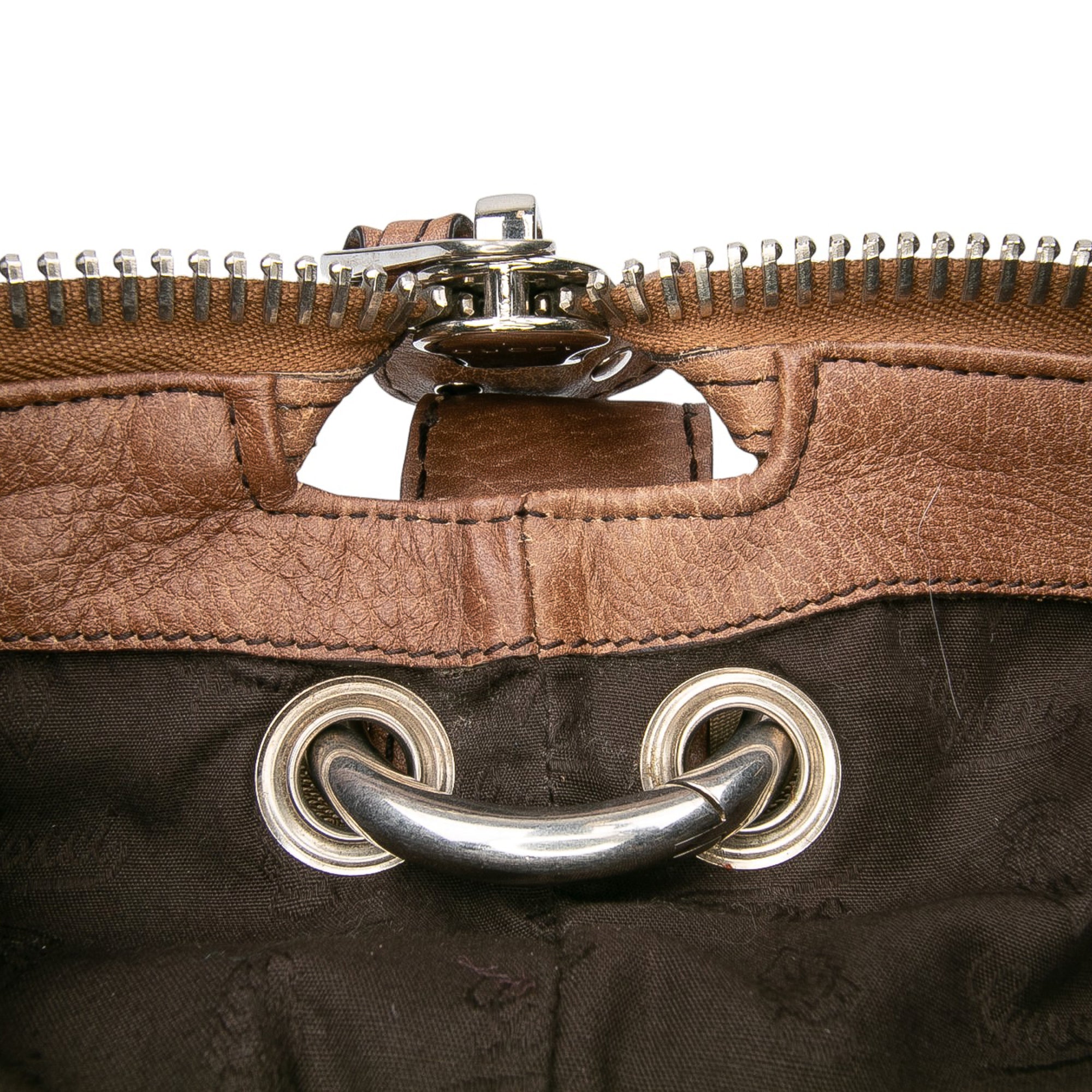 Medium GG Canvas Bamboo Bar Tote