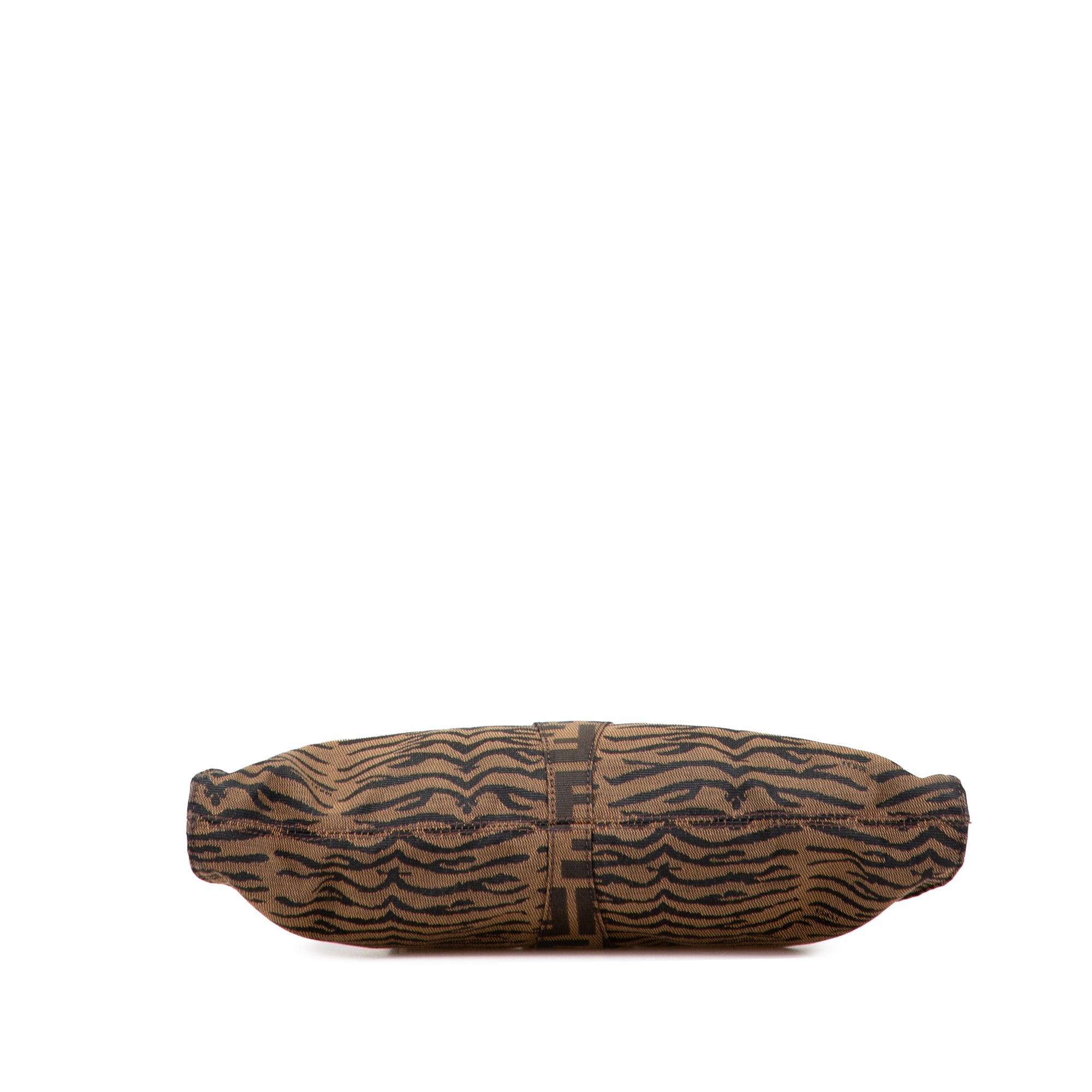Zucca Zebra Print Canvas Diavolo Trapezio Handbag