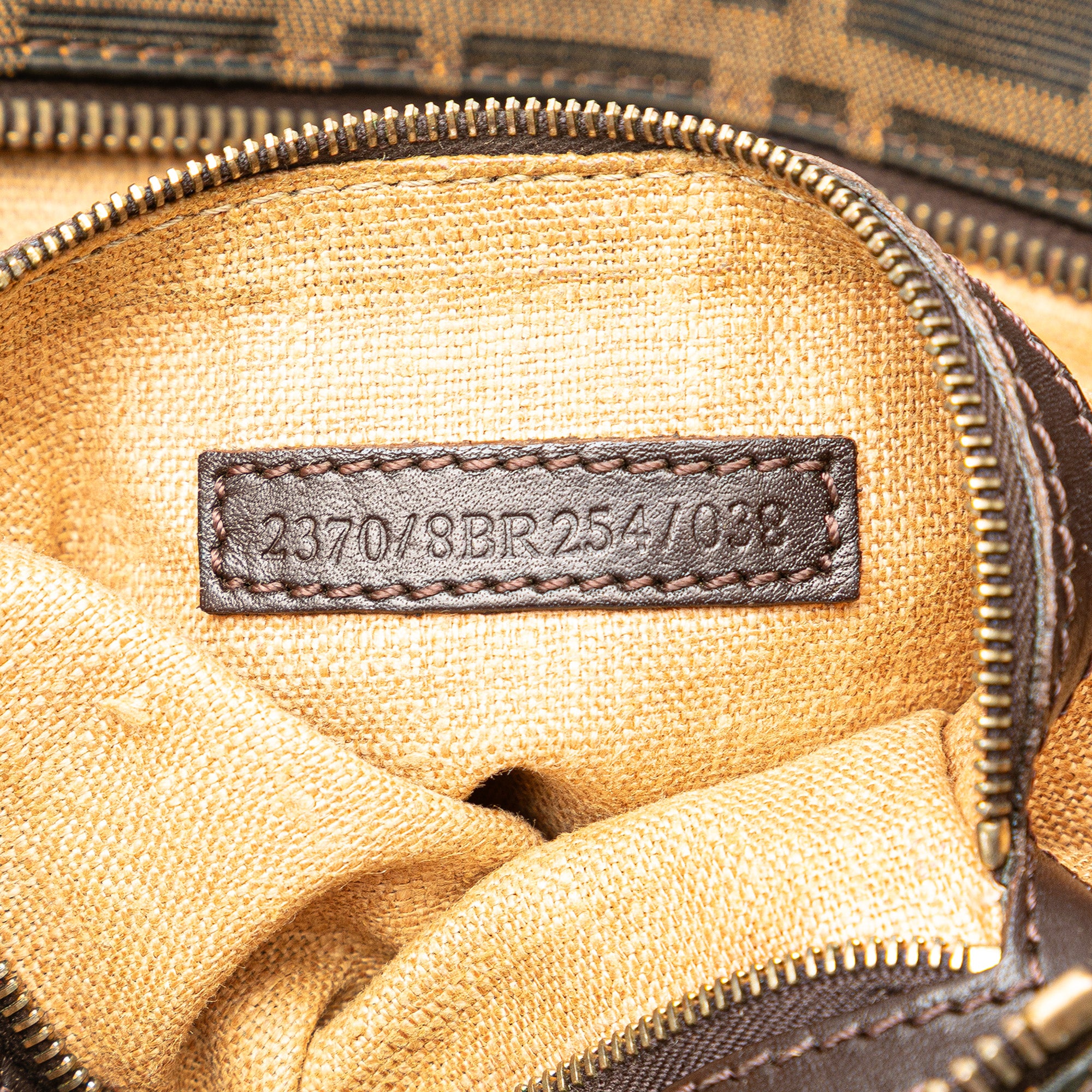 Zucca Zebra Print Canvas Diavolo Trapezio Handbag