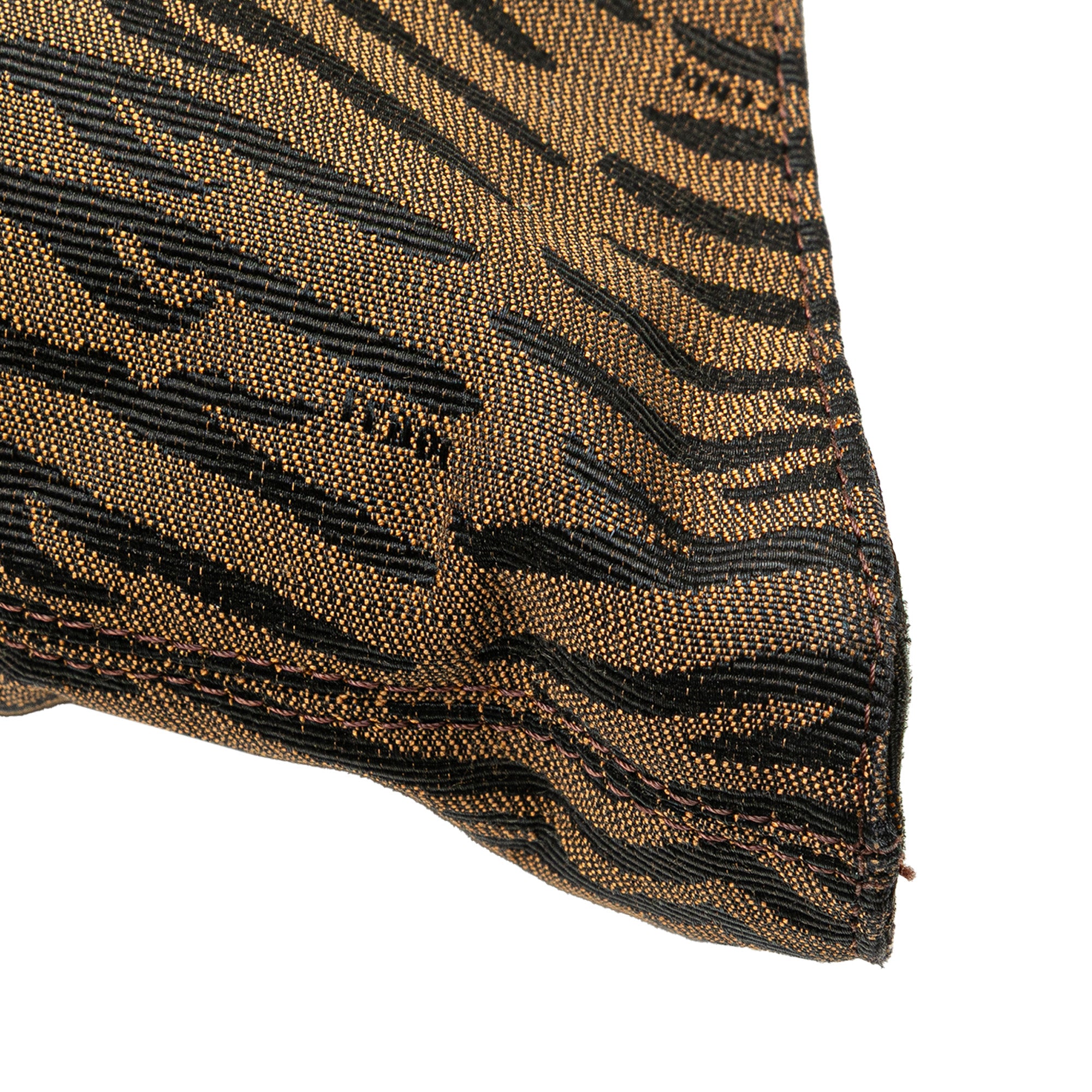 Zucca Zebra Print Canvas Diavolo Trapezio Handbag